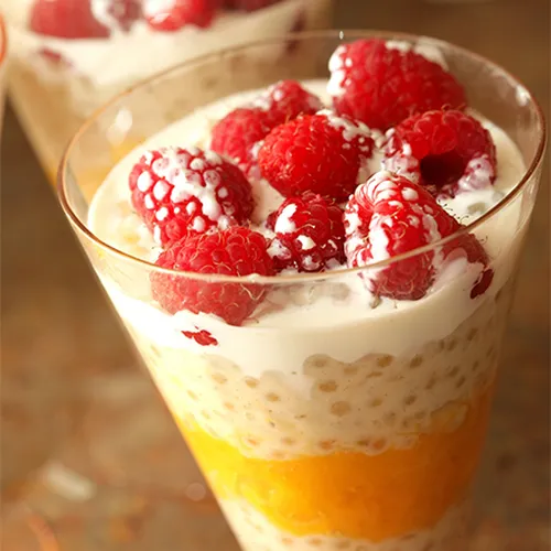 Mango-Himbeer-Quark